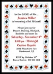 personalized casino theme invitation